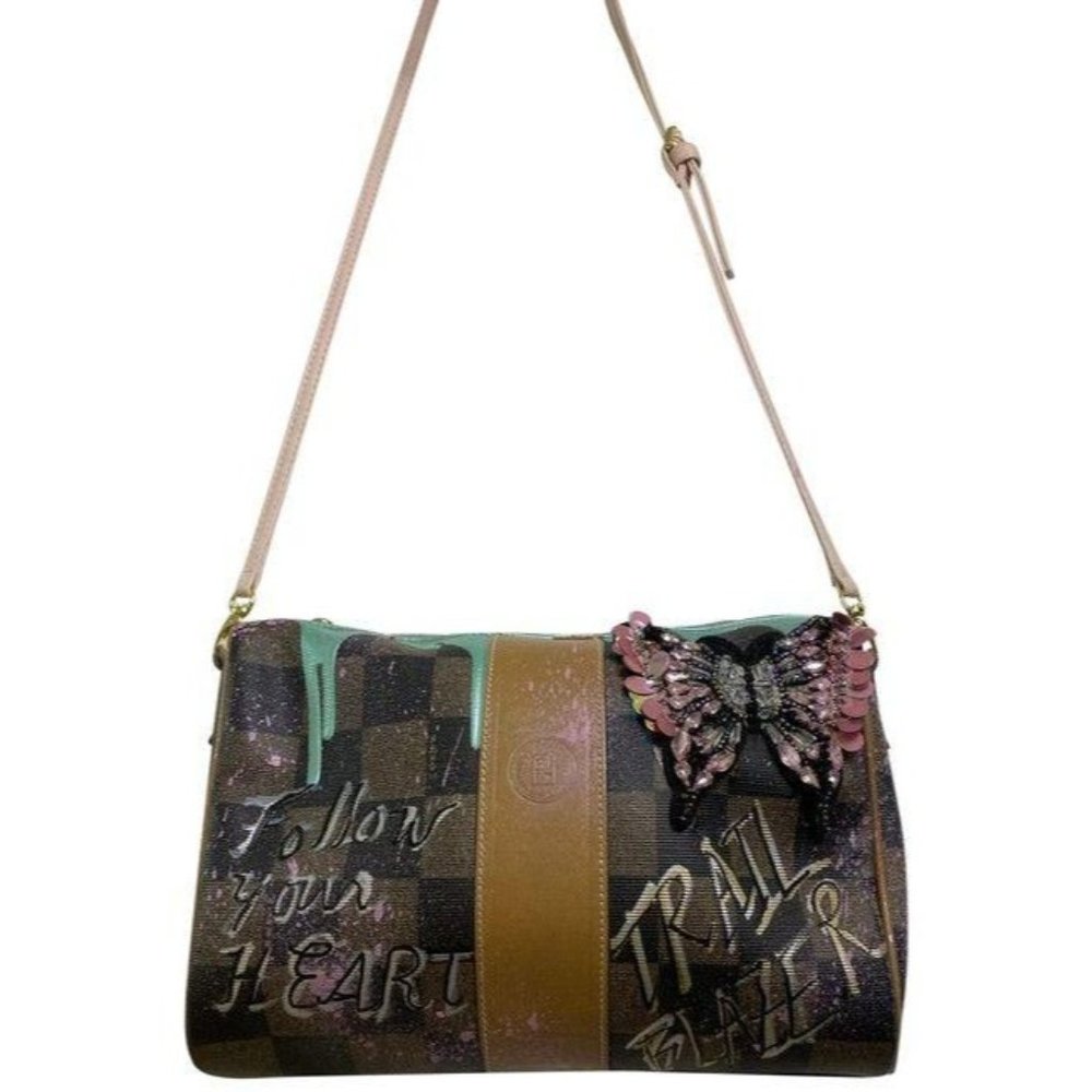 fendi shoulder graffiti w vintage crossbody custom